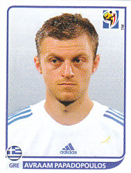 Avraam Papadopoulos Greece samolepka Panini World Cup 2010 #170